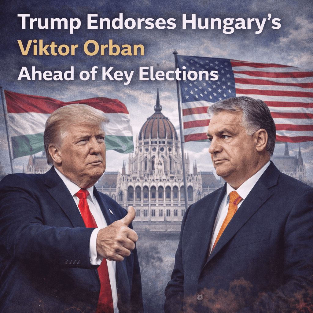 Trump endorses Hungary’s Viktor Orban ahead of key elections